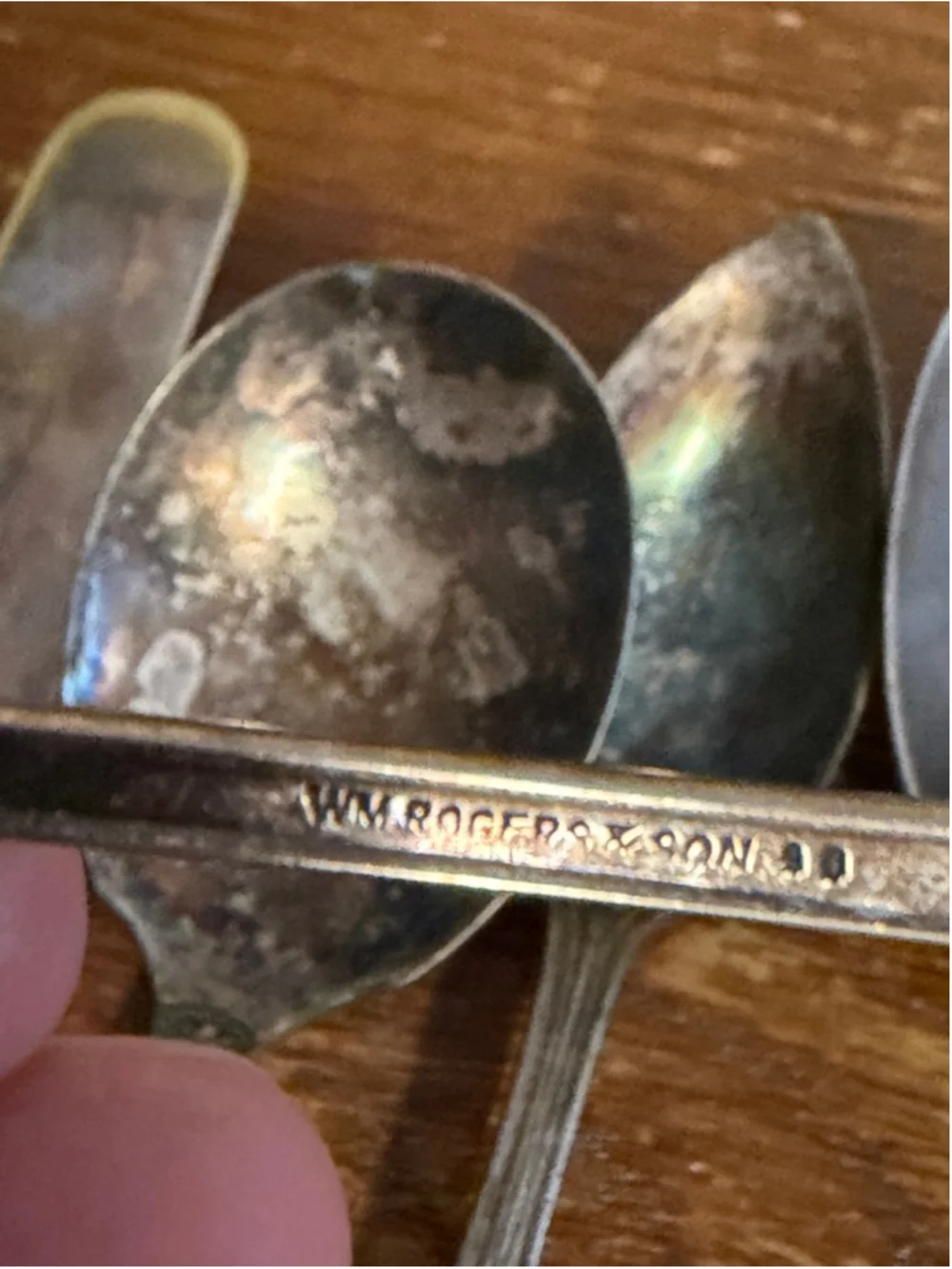 Vintage Silverplate Flatware Lot of 4 Mixed Utensils Rogers Tudor Plate Butter K